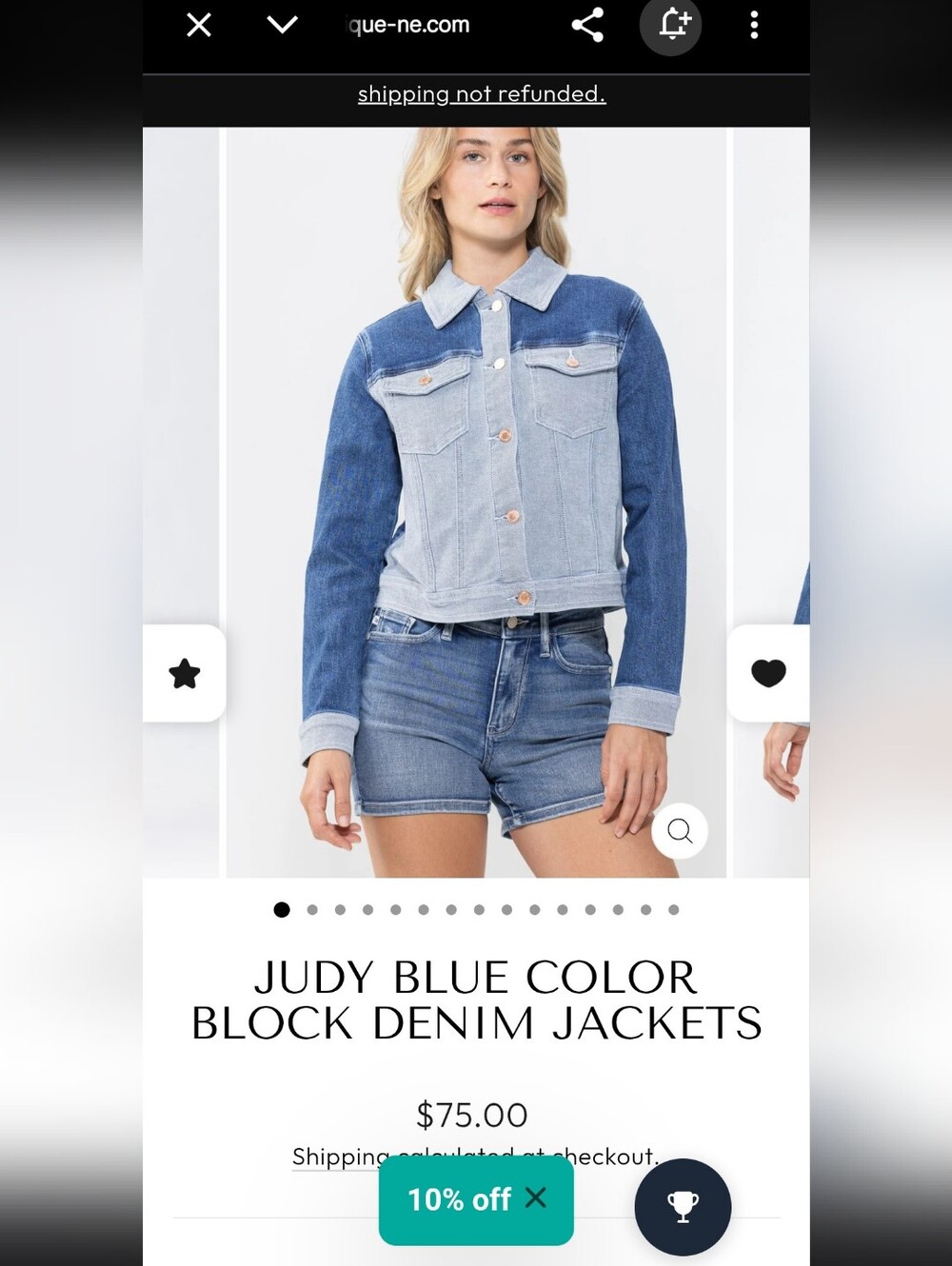 Liker new Judy Blue Color Block Denim Jackets 2x